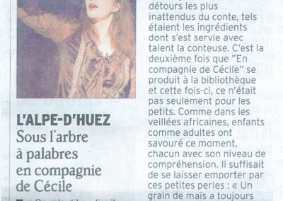 Revue de presse En Cie de Cécile