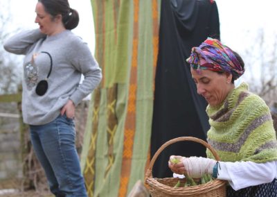 Cécile et Dora qui jouent le spectacle kültrün